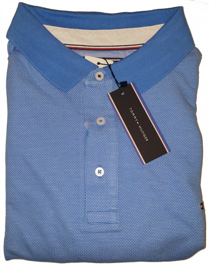 Tommy Hilfiger Jacquard Structure Polo Blue - A promoção louca de abril da Motley - 