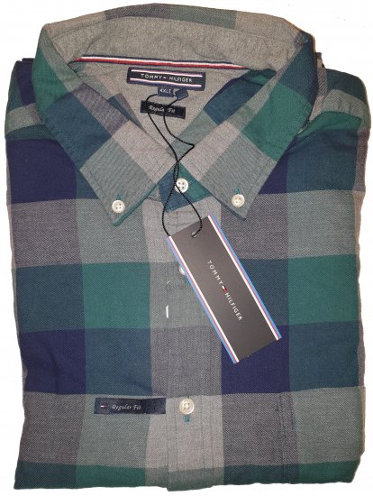 Tommy Hilfiger Gingham Flannel Shirt Green - A promoção louca de abril da Motley - 
