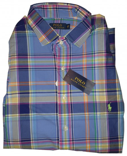 Polo Ralph Lauren Blue Check Shirt - A promoção louca de abril da Motley - 