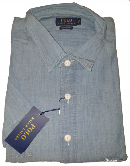 Polo Ralph Lauren TC7E Short Sleeve Shirt Lite Indigo - A promoção louca de abril da Motley - 