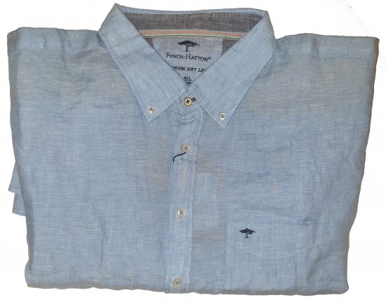 Fynch-Hatton 6152 Shirt Blue - A promoção louca de abril da Motley - 