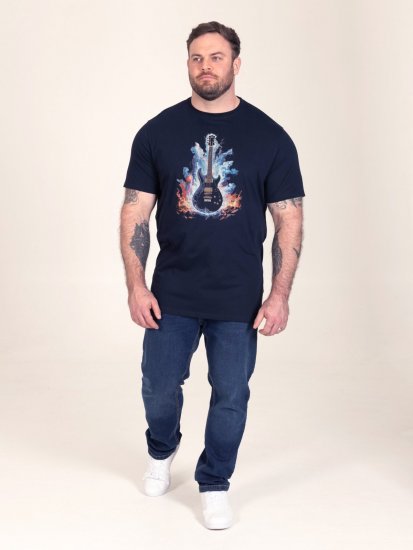 D555 Slater T-shirt estampada Azul-marinho - T-shirts - T-shirts Homem Tamanhos Grandes