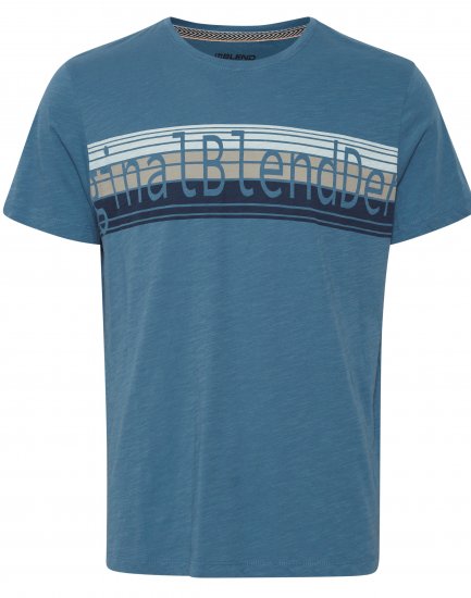 Blend T-Shirt 4242 Copen Blue - T-shirts - T-shirts Homem Tamanhos Grandes