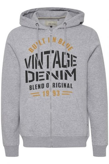 Blend Hoodie 4276 "Vintage Denim" Grey - Sweatshirts & hoodies - Sweatshirt & Camisolas com Capuz tamanhos grandes