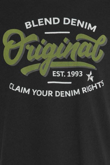 Blend 4568 T-Shirt Black - T-shirts - T-shirts Homem Tamanhos Grandes