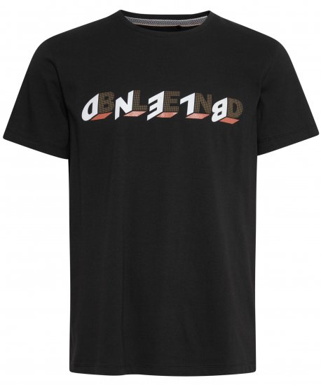 Blend 4795 T-Shirt Black - T-shirts - T-shirts Homem Tamanhos Grandes