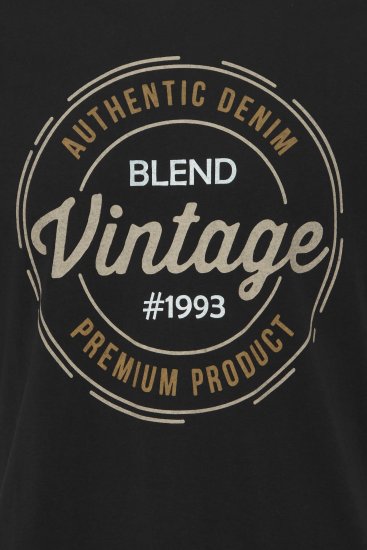 Blend 8411 T-Shirt Black - T-shirts - T-shirts Homem Tamanhos Grandes