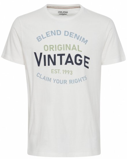 Blend 5018 T-Shirt white - T-shirts - T-shirts Homem Tamanhos Grandes