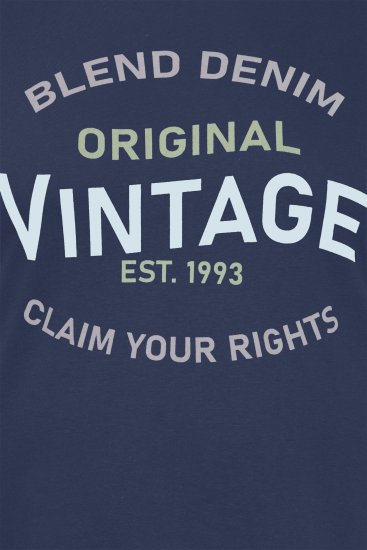 Blend 5018 T-Shirt Navy - T-shirts - T-shirts Homem Tamanhos Grandes