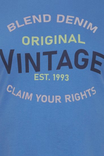 Blend 5018 T-Shirt Blue - T-shirts - T-shirts Homem Tamanhos Grandes