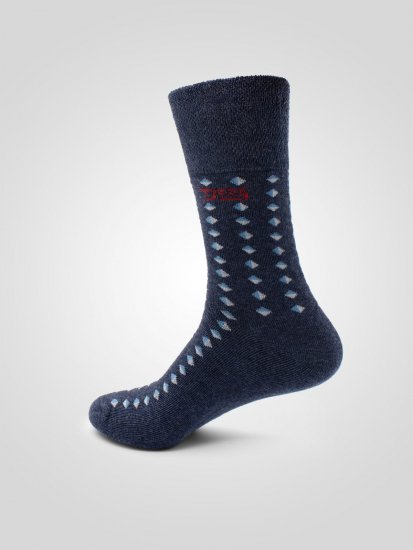 D555 Harold 3 Extra Wide Comfort Fit Socks 3-pack Navy/Denim - Roupa Interior & natação - Roupa interior Homem Tamanhos Grandes