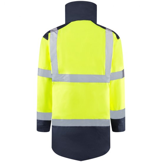 Leo Tawstock Warm Quilted Anorak Hi-Vis Yellow/Navy - Roupa de trabalho - Roupa de Trabalho Tamanho Grande Homem