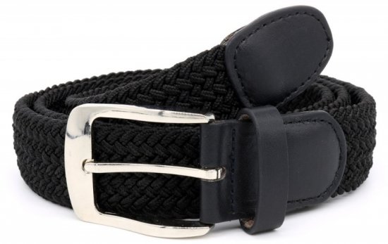 D555 Simon Braided Belt Black - Cintos - Cintos Masculinos Tamanhos Grandes