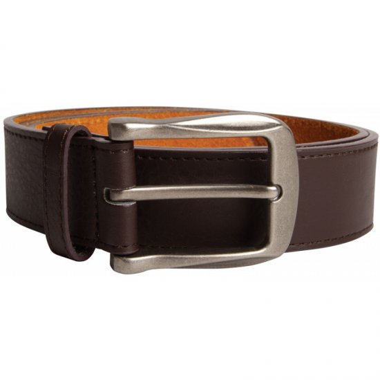 D555 Harrison Leather Belt Brown, 4cm - Cintos - Cintos Masculinos Tamanhos Grandes