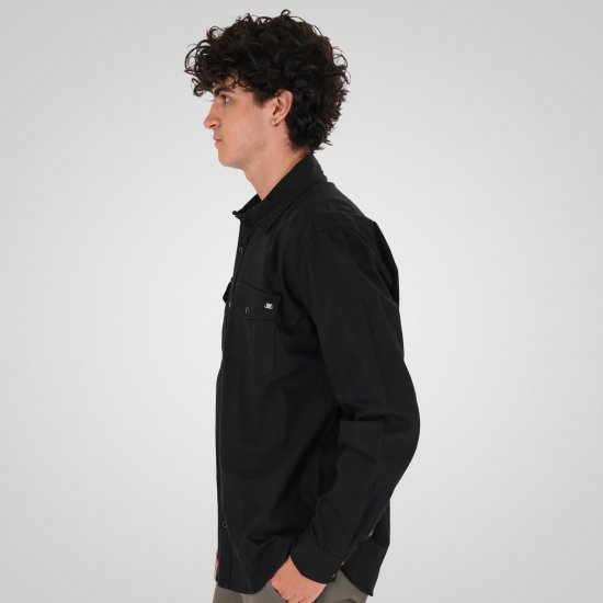 Double Outfitters GS-5126 Camisa com molas Preto - Camisas - Camisas Homem Tamanhos Grandes