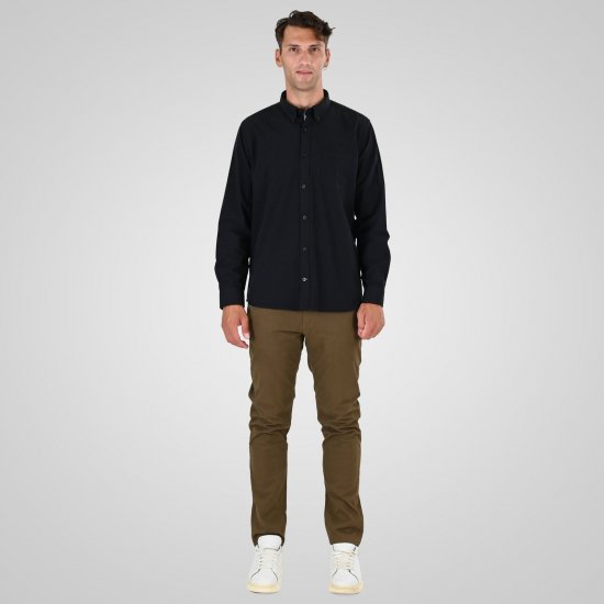 Double Outfitters GS-5225 Camisa Oxford Preto - Camisas - Camisas Homem Tamanhos Grandes