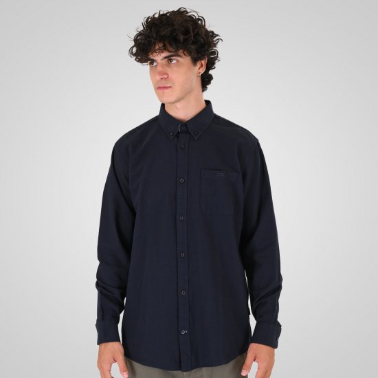 Double Outfitters GS-5225 Camisa Oxford Azul-marinho - Camisas - Camisas Homem Tamanhos Grandes