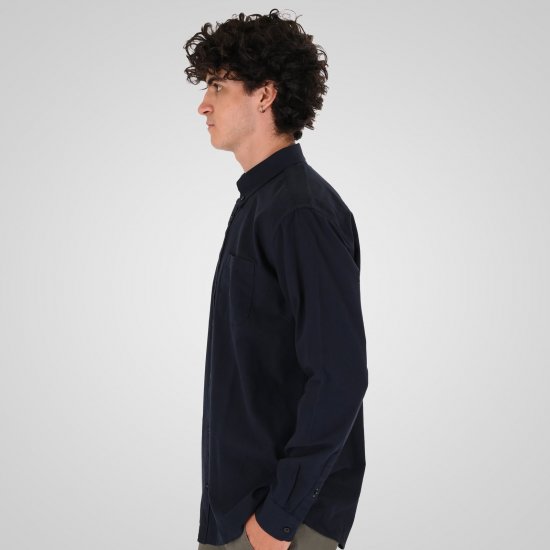 Double Outfitters GS-5225 Camisa Oxford Azul-marinho - Camisas - Camisas Homem Tamanhos Grandes