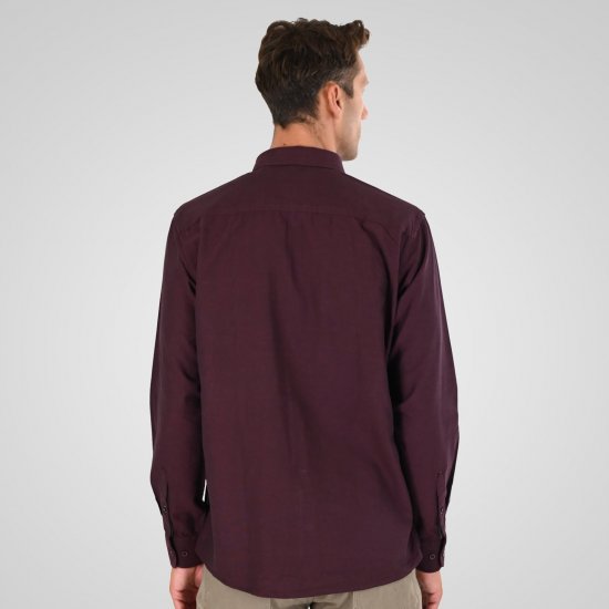 Double Outfitters GS-5225 Camisa Oxford Bordô - Camisas - Camisas Homem Tamanhos Grandes