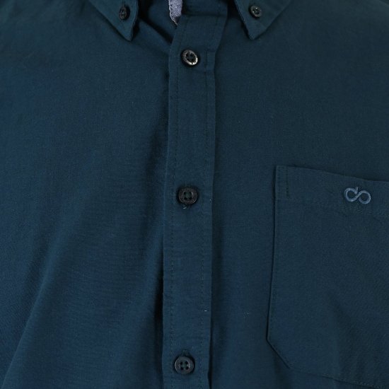 Double Outfitters GS-5225 Camisa Oxford Verde-escuro - Camisas - Camisas Homem Tamanhos Grandes