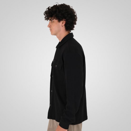 Double Outfitters GS-5237 Sobrecamisa Preto - Camisas - Camisas Homem Tamanhos Grandes