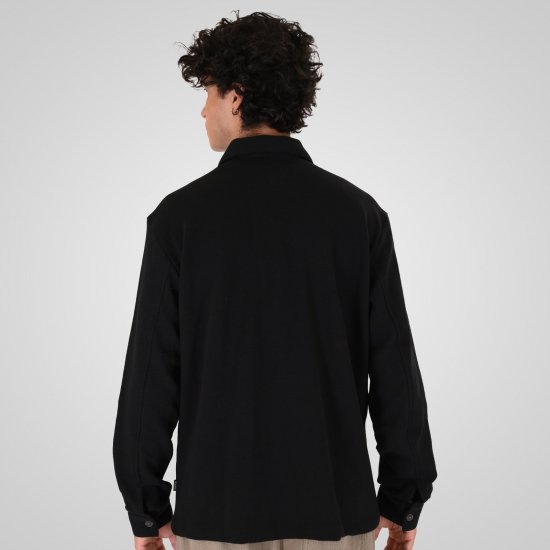 Double Outfitters GS-5237 Sobrecamisa Preto - Camisas - Camisas Homem Tamanhos Grandes