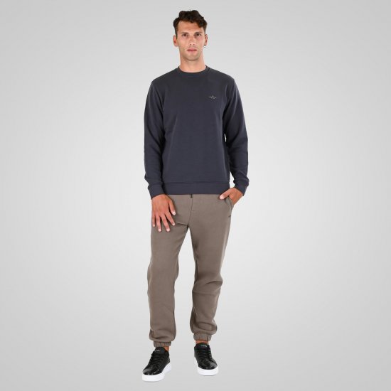 Double Outfitters MTOP-1141 Sweatshirt Antracite - Sweatshirts & hoodies - Sweatshirt & Camisolas com Capuz tamanhos grandes