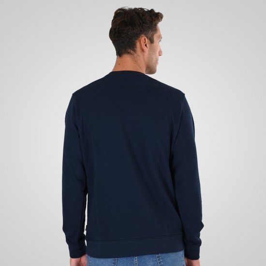 Double Outfitters MTOP-1141 Sweatshirt Azul-marinho - Sweatshirts & hoodies - Sweatshirt & Camisolas com Capuz tamanhos grandes