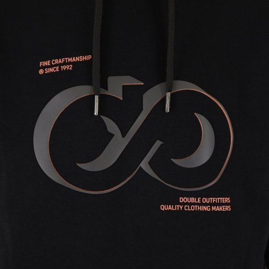 Double Outfitters MTOP-1146 Sweatshirt com capuz Preto - Sweatshirts & hoodies - Sweatshirt & Camisolas com Capuz tamanhos grandes