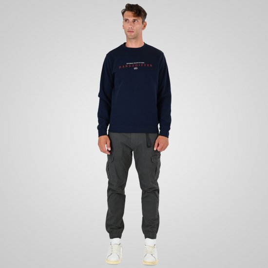 Double Outfitters MTOP-1151 Sweatshirt Azul-marinho - Sweatshirts & hoodies - Sweatshirt & Camisolas com Capuz tamanhos grandes