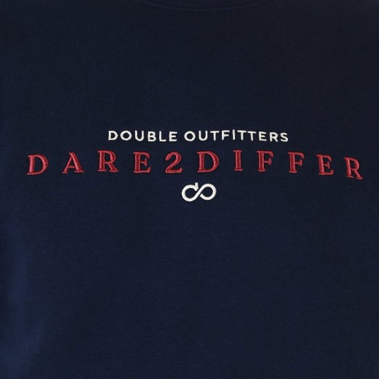 Double Outfitters MTOP-1151 Sweatshirt Azul-marinho - Sweatshirts & hoodies - Sweatshirt & Camisolas com Capuz tamanhos grandes