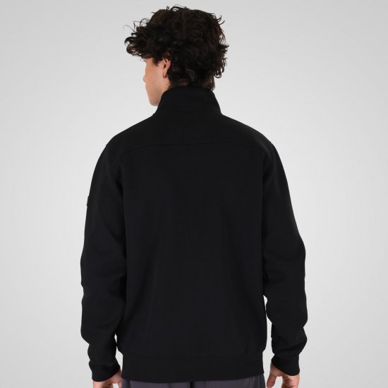 Double Outfitters MTOP-1158 Casaco de moletom com fecho Preto - Sweatshirts & hoodies - Sweatshirt & Camisolas com Capuz tamanhos grandes