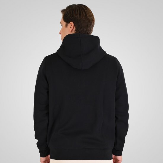 Double Outfitters MTOP-1160 Hoodie com fecho Preto - Sweatshirts & hoodies - Sweatshirt & Camisolas com Capuz tamanhos grandes