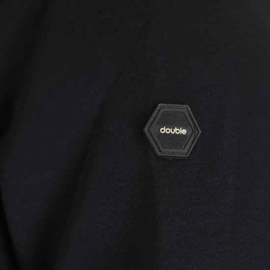 Double Outfitters MTOP-1160 Hoodie com fecho Preto - Sweatshirts & hoodies - Sweatshirt & Camisolas com Capuz tamanhos grandes