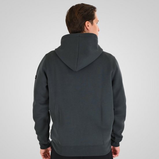 Double Outfitters MTOP-1160 Hoodie com fecho Verde-escuro - Sweatshirts & hoodies - Sweatshirt & Camisolas com Capuz tamanhos grandes