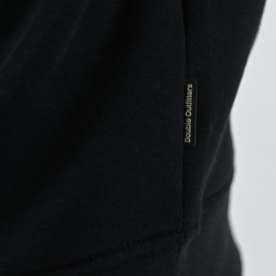 Double Outfitters MTOP-1163 Sweatshirt com meio fecho Preto - Sweatshirts & hoodies - Sweatshirt & Camisolas com Capuz tamanhos grandes
