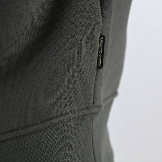 Double Outfitters MTOP-1163 Sweatshirt com meio fecho Caqui - Sweatshirts & hoodies - Sweatshirt & Camisolas com Capuz tamanhos grandes