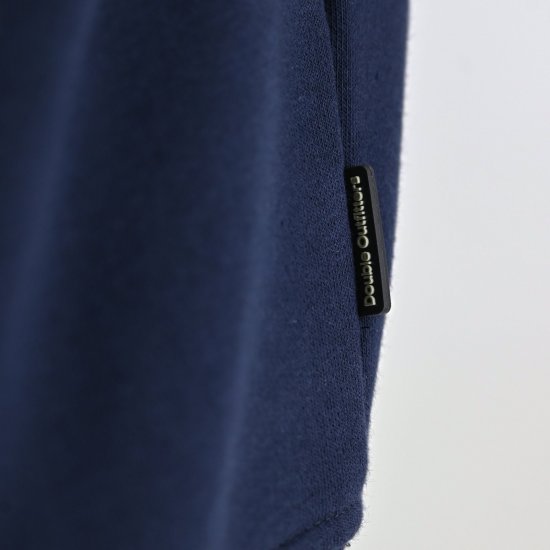 Double Outfitters MTOP-1163 Sweatshirt com meio fecho Azul-marinho - Sweatshirts & hoodies - Sweatshirt & Camisolas com Capuz tamanhos grandes