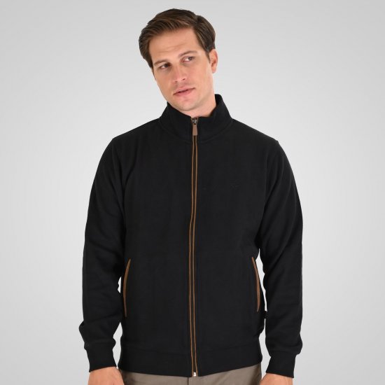 Double Outfitters SEL-1168 Casaco de moletom com fecho Preto - Sweatshirts & hoodies - Sweatshirt & Camisolas com Capuz tamanhos grandes