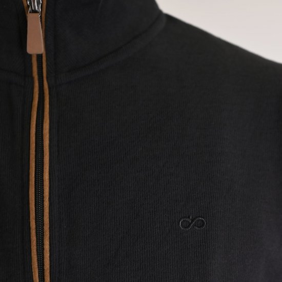 Double Outfitters SEL-1168 Casaco de moletom com fecho Preto - Sweatshirts & hoodies - Sweatshirt & Camisolas com Capuz tamanhos grandes