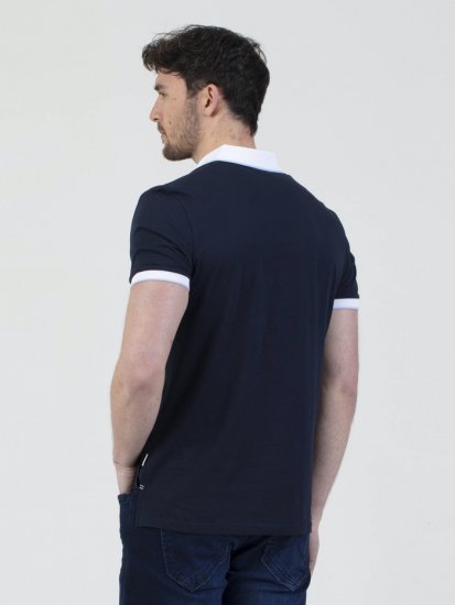 Mish Mash Zegreb Sporty Polo Navy - Pólos - Pólos Tamanhos Grandes Homem