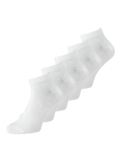 Jack & Jones Basic Meias curtas de bambu Branco pack de 5 - Roupa Interior & natação - Roupa interior Homem Tamanhos Grandes