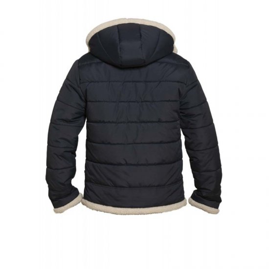 D555 Hudson Hooded Puffer Jacket Navy - Casacos - Casacos Homem Tamanhos Grandes