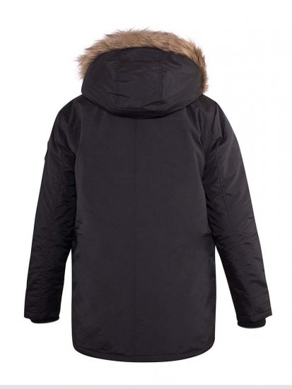 D555 Dundee Parka Jacket With Fur trimming and Teddy Fur Lined hood - Casacos - Casacos Homem Tamanhos Grandes