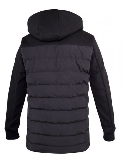 D555 Hampshire Hooded Quilted Jacket Black - Casacos - Casacos Homem Tamanhos Grandes