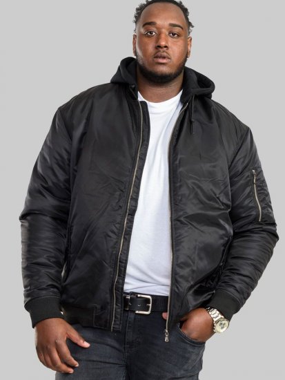 D555 Poppleford Bomber Jacket With Detachable Fleece Hood - Casacos - Casacos Homem Tamanhos Grandes