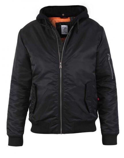 D555 Poppleford Bomber Jacket With Detachable Fleece Hood - Casacos - Casacos Homem Tamanhos Grandes