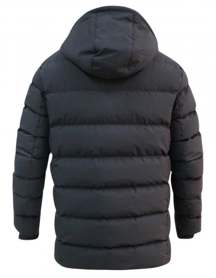 D555 Grove Quilted Parka Jacket Black - Casacos - Casacos Homem Tamanhos Grandes