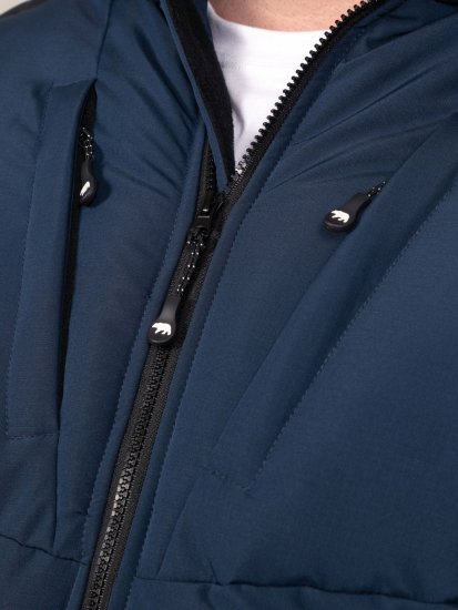 D555 Hank Ripstop Contrast Panelled Padded Hooded Jacket Azul-marinho - Casacos - Casacos Homem Tamanhos Grandes