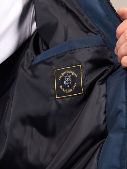 D555 Hank Ripstop Contrast Panelled Padded Hooded Jacket Azul-marinho - Casacos - Casacos Homem Tamanhos Grandes
